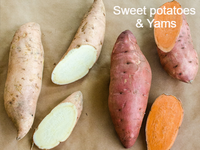 Sweet potatoes & Yams